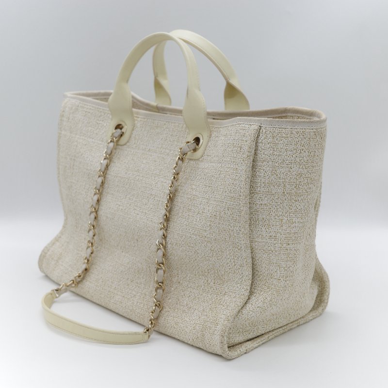 Chanel 香奈兒 Medium 中型 Deauville 海滩包 Tote Rattan 單肩包 手提包 托特包-6