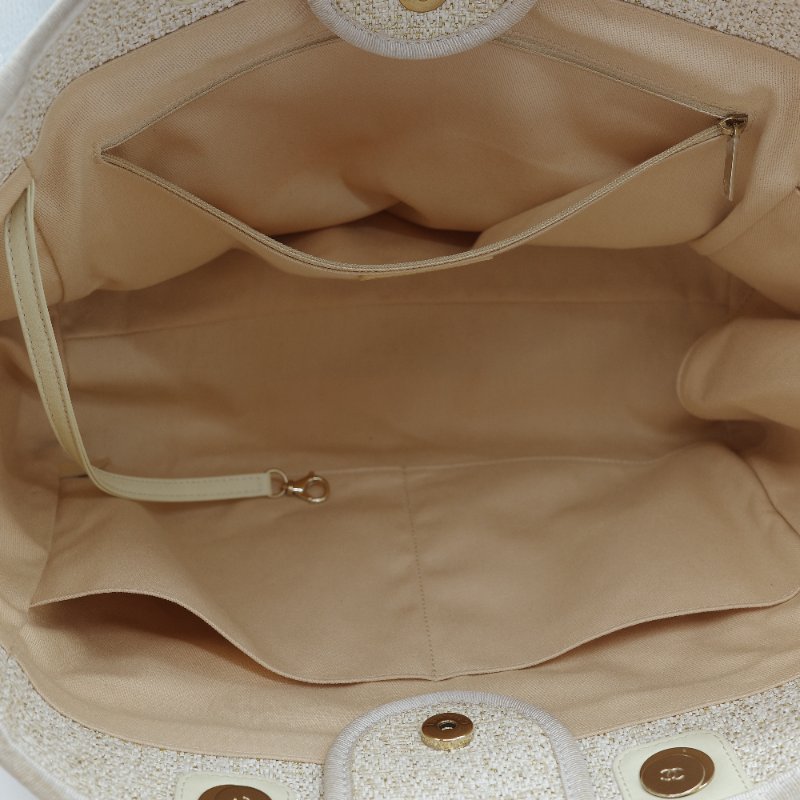 Chanel 香奈兒 Medium 中型 Deauville 海滩包 Tote Rattan 單肩包 手提包 托特包-41