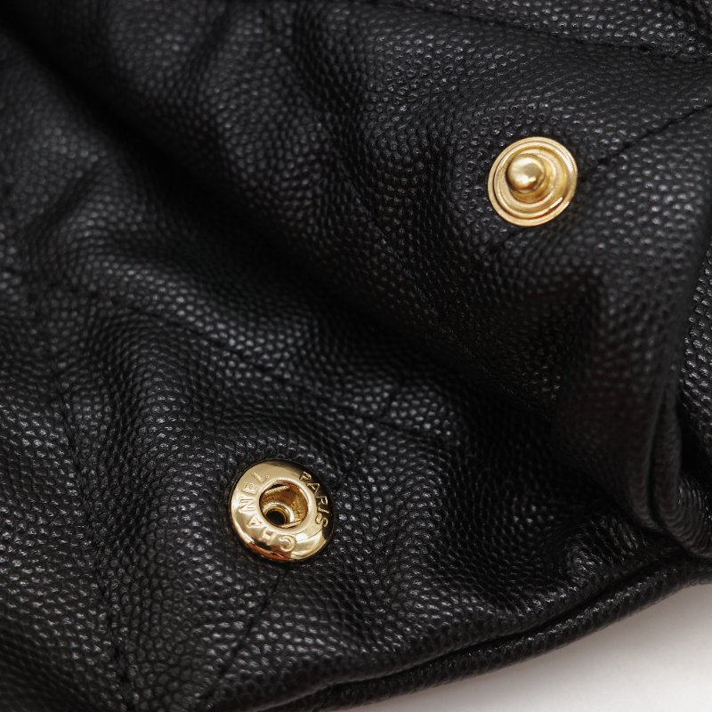 （閒置品♥️晶片款）Chanel 香奈兒 22bag 小型 黑色 粒面荔枝牛皮 金釦 單肩包-16
