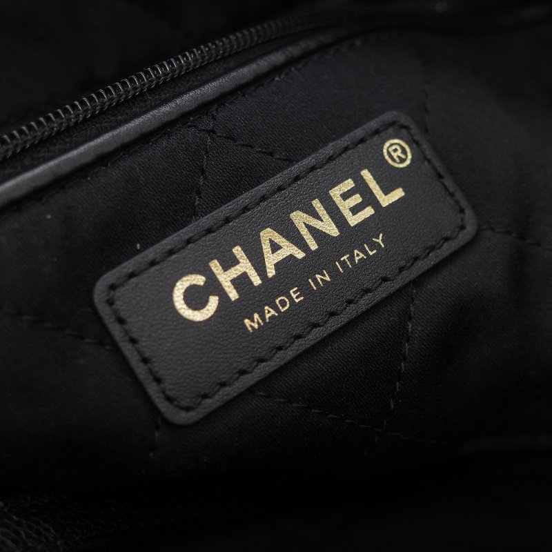 （閒置品♥️晶片款）Chanel 香奈兒 22bag 小型 黑色 粒面荔枝牛皮 金釦 單肩包-25