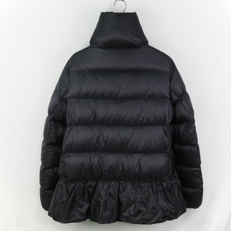 Moncler 黑色 短款 花邊收腰 羽絨外套 2 號-1