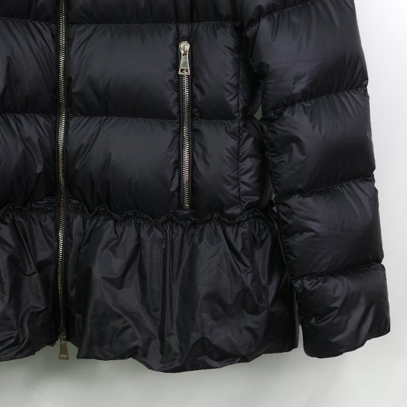 Moncler 黑色 短款 花邊收腰 羽絨外套 2 號-7