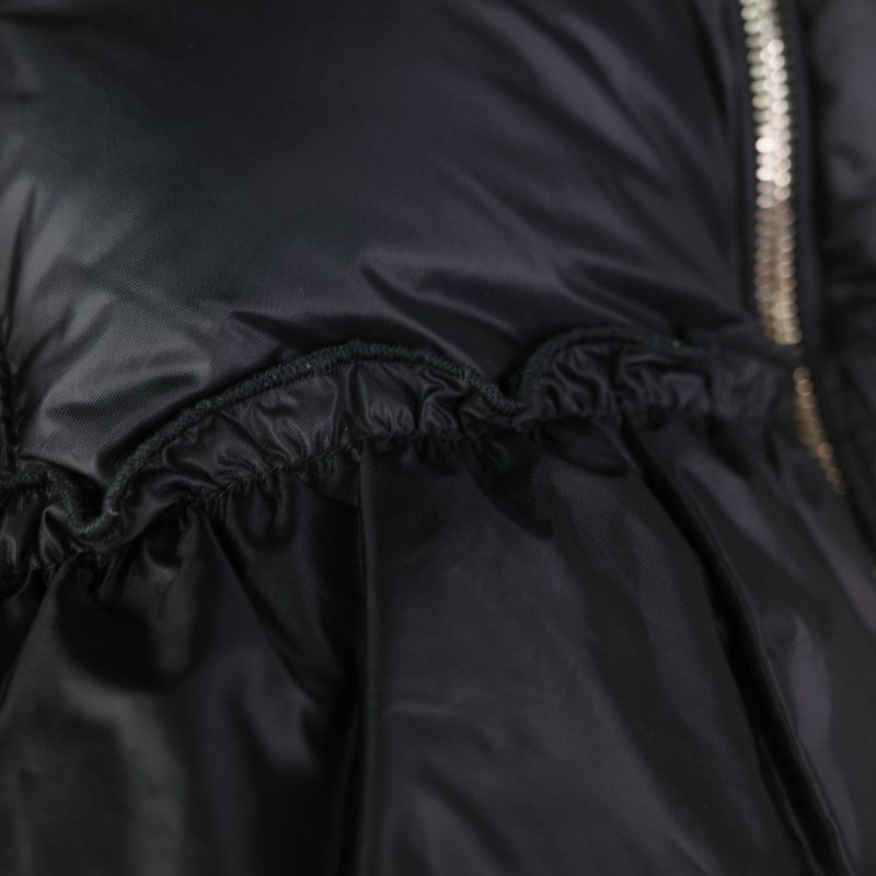 Moncler 黑色 短款 花邊收腰 羽絨外套 2 號-11