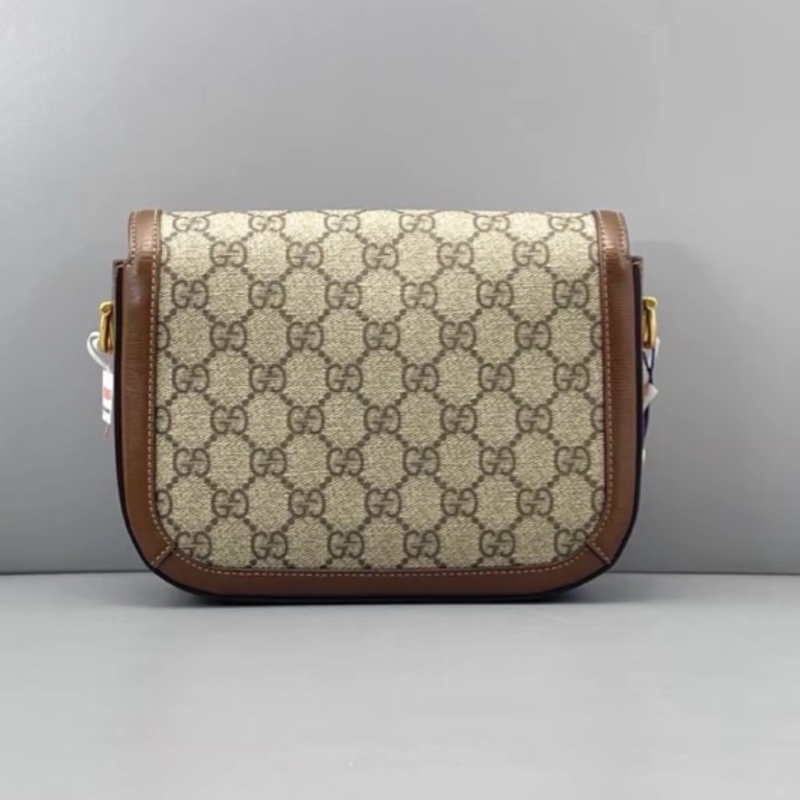 #GUCCI古馳1955馬銜扣老花Mini馬鞍復古時髦包🌼-10