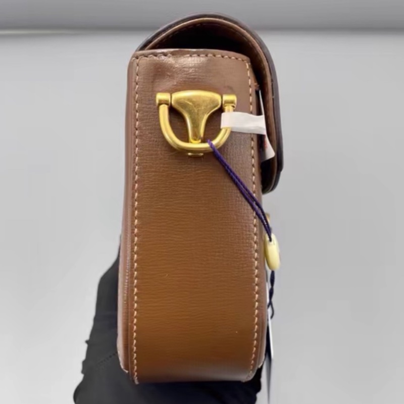 #GUCCI古馳1955馬銜扣老花Mini馬鞍復古時髦包🌼-11