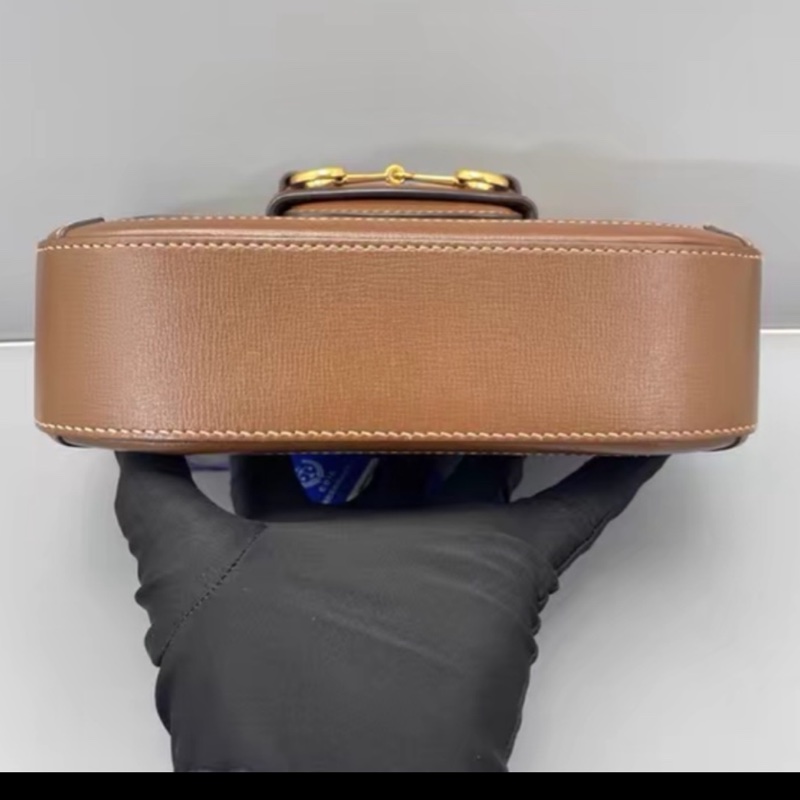 #GUCCI古馳1955馬銜扣老花Mini馬鞍復古時髦包🌼-12