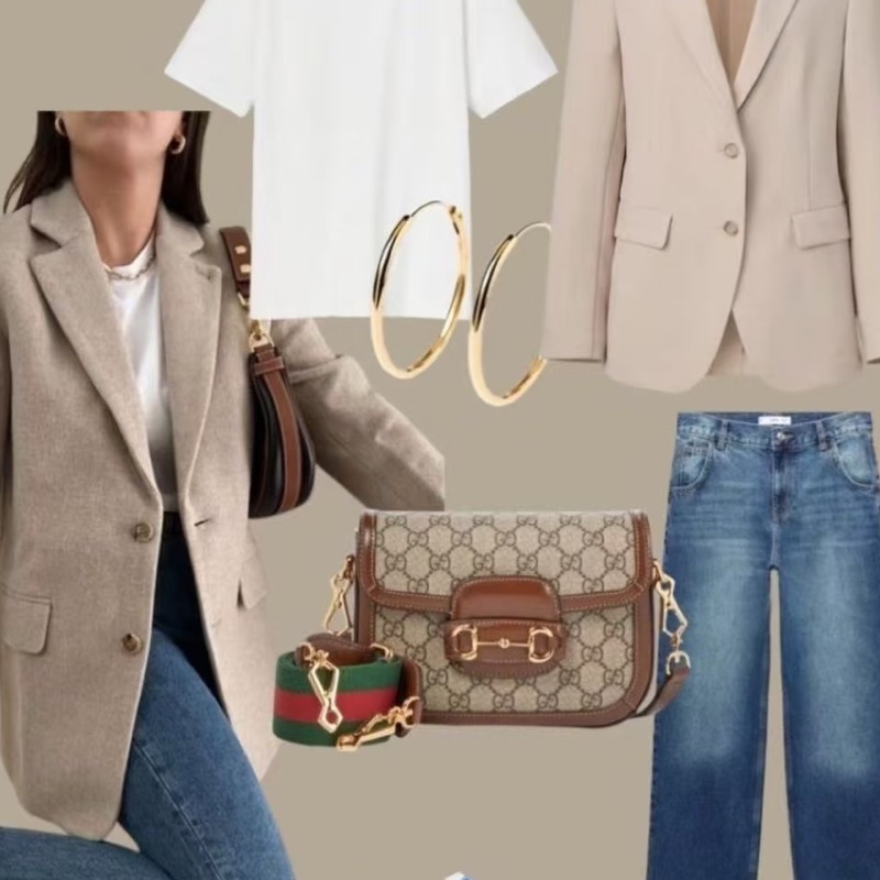 #GUCCI古馳1955馬銜扣老花Mini馬鞍復古時髦包🌼-15