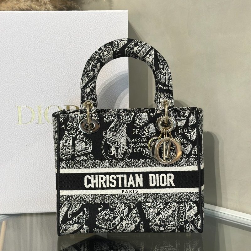 DIOR Lady D-Lite 中號 - 巴黎大道-0
