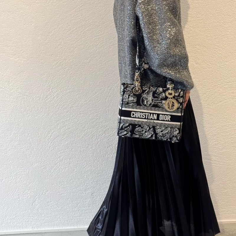 DIOR Lady D-Lite 中號 - 巴黎大道-1