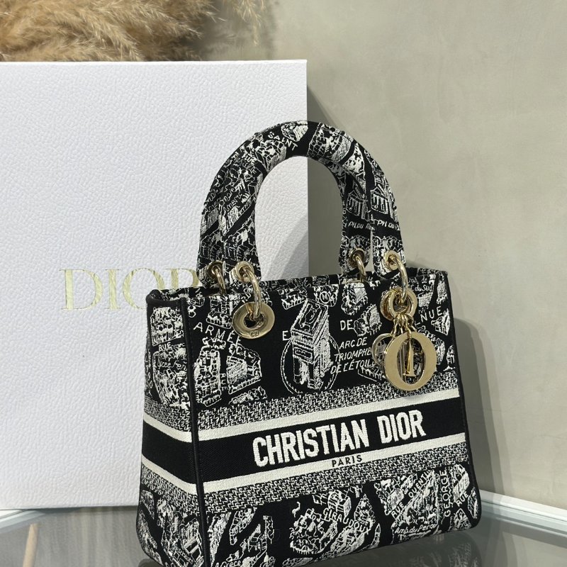 DIOR Lady D-Lite 中號 - 巴黎大道-2