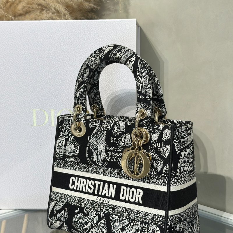 DIOR Lady D-Lite 中號 - 巴黎大道-3