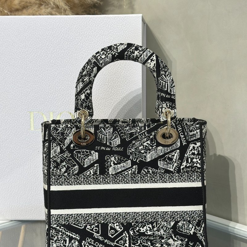 DIOR Lady D-Lite 中號 - 巴黎大道-4