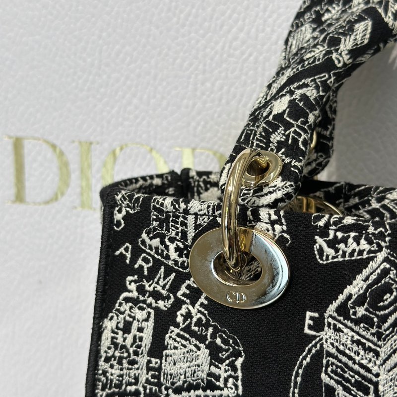 DIOR Lady D-Lite 中號 - 巴黎大道-8