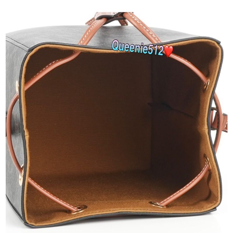 全新Celine Sailor 凱旋塗層帆布及牛皮超迷你水桶包 燒賣包 絕版款-8