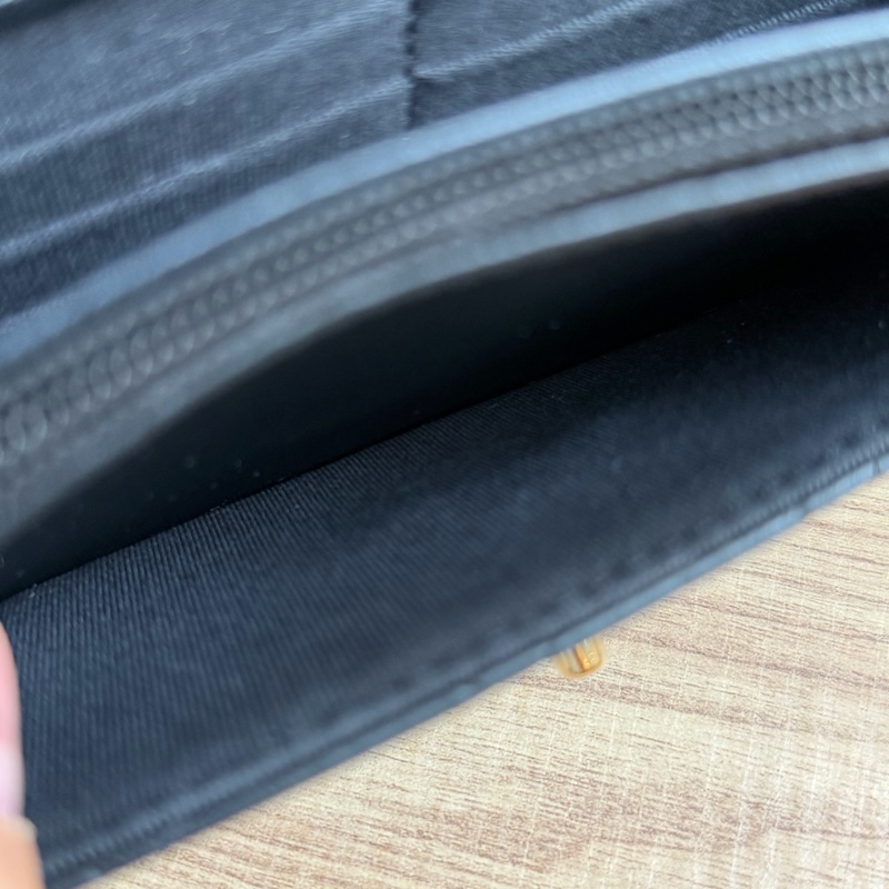 香奈兒Trendy cc Woc 黑色小羊皮菱格紋 晶片款-23