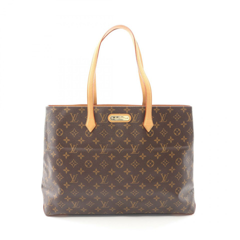 路易威登 Wilshire GM 手提包 M45645 Monogram 帆布皮革棕色二手