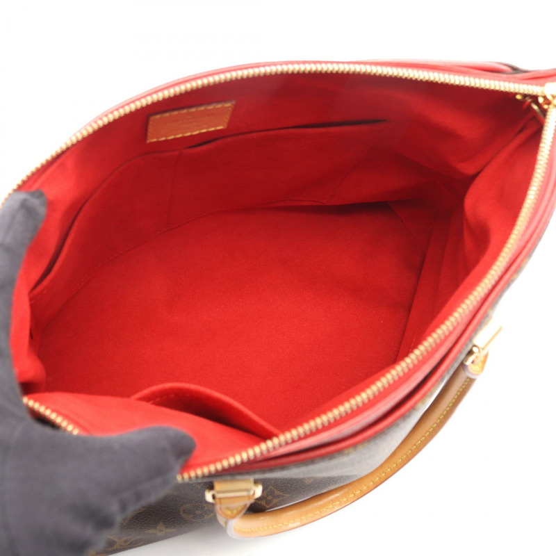 路易威登 Pallas 單肩手提包 M41175 Monogram 皮革 棕色 Cerise 二手-2