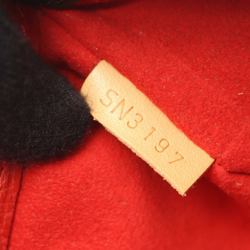 路易威登 Pallas 單肩手提包 M41175 Monogram 皮革 棕色 Cerise 二手-4