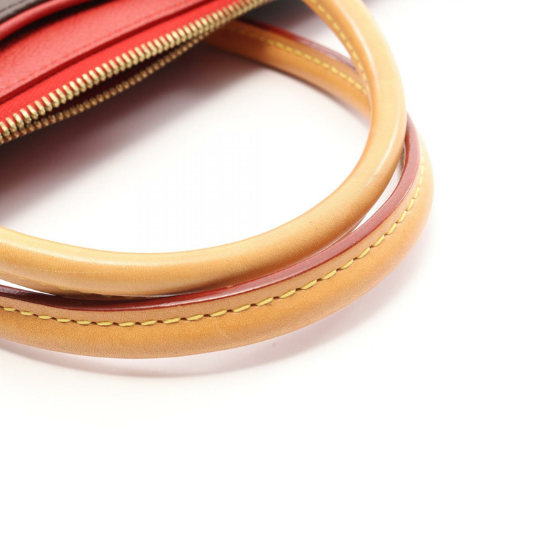 路易威登 Pallas 單肩手提包 M41175 Monogram 皮革 棕色 Cerise 二手-6