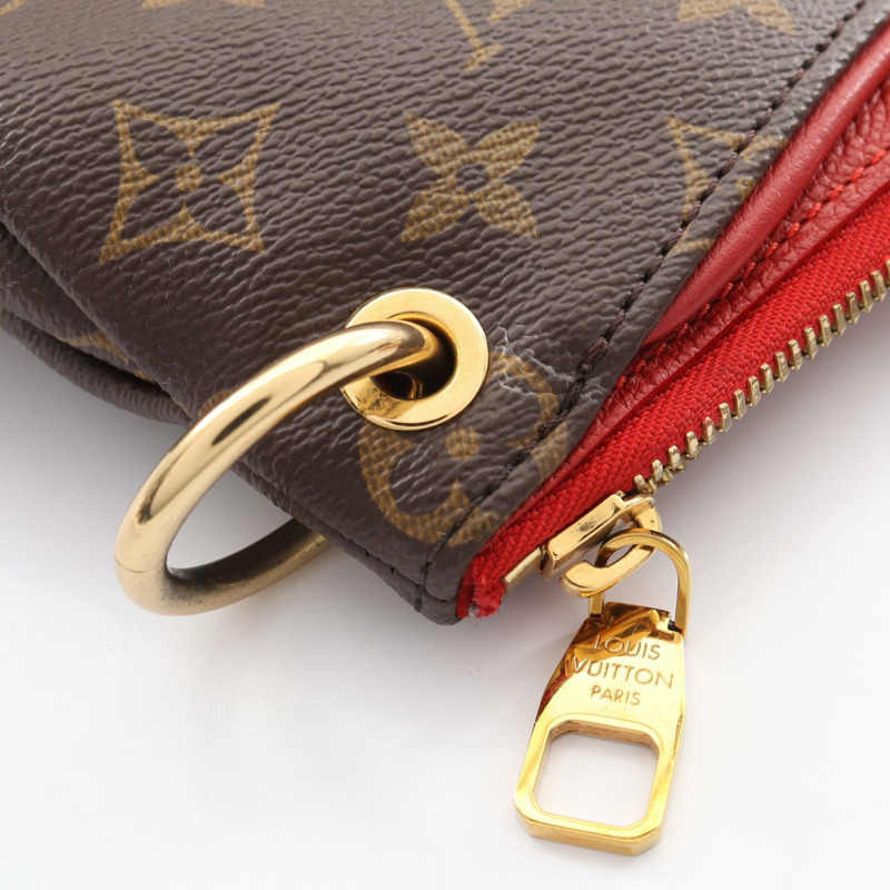 路易威登 Pallas 單肩手提包 M41175 Monogram 皮革 棕色 Cerise 二手-7