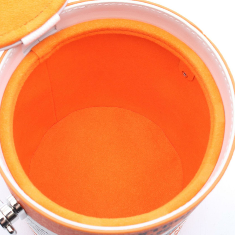 路易威登 LV 油漆罐肩背包 M81590 帆布皮革 橙色 白色-2