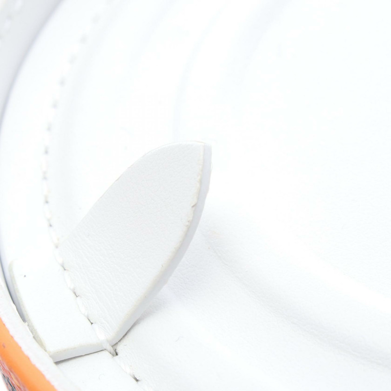 路易威登 LV 油漆罐肩背包 M81590 帆布皮革 橙色 白色-4