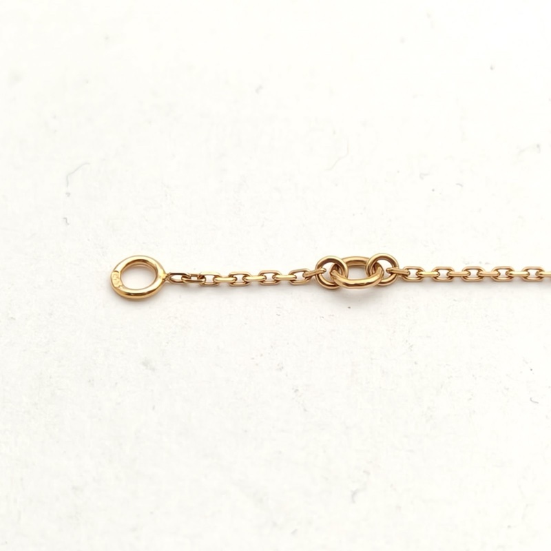 VAN CLEEF&ARPELS SweetAlhambra小號單花手鏈老扣18K玫瑰金/紅玉髓S-M碼-3