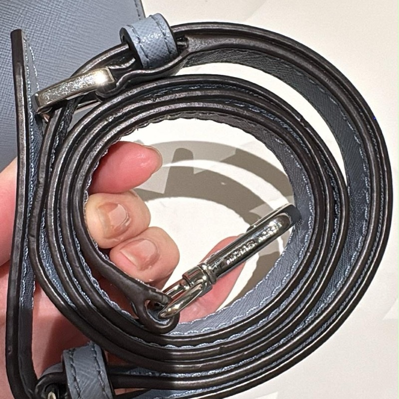 MK包 灰藍色 肩背 側背-13