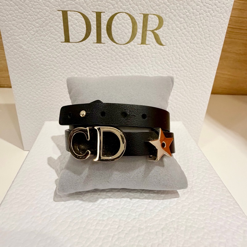 Dior雙圈皮革手環-0