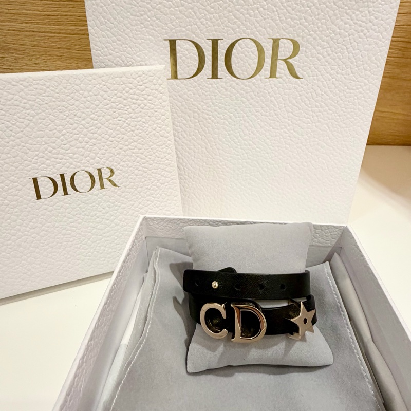 Dior雙圈皮革手環-1