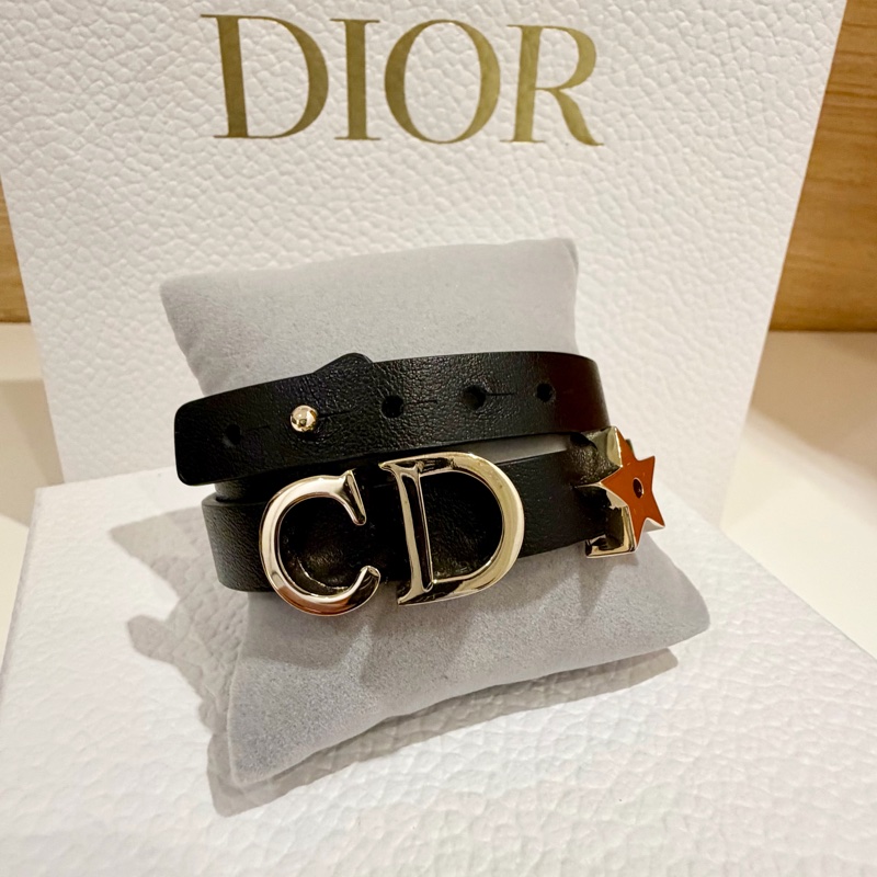 Dior雙圈皮革手環-2