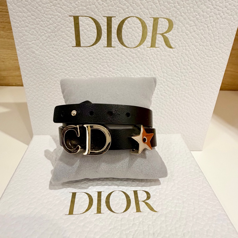 Dior雙圈皮革手環-6