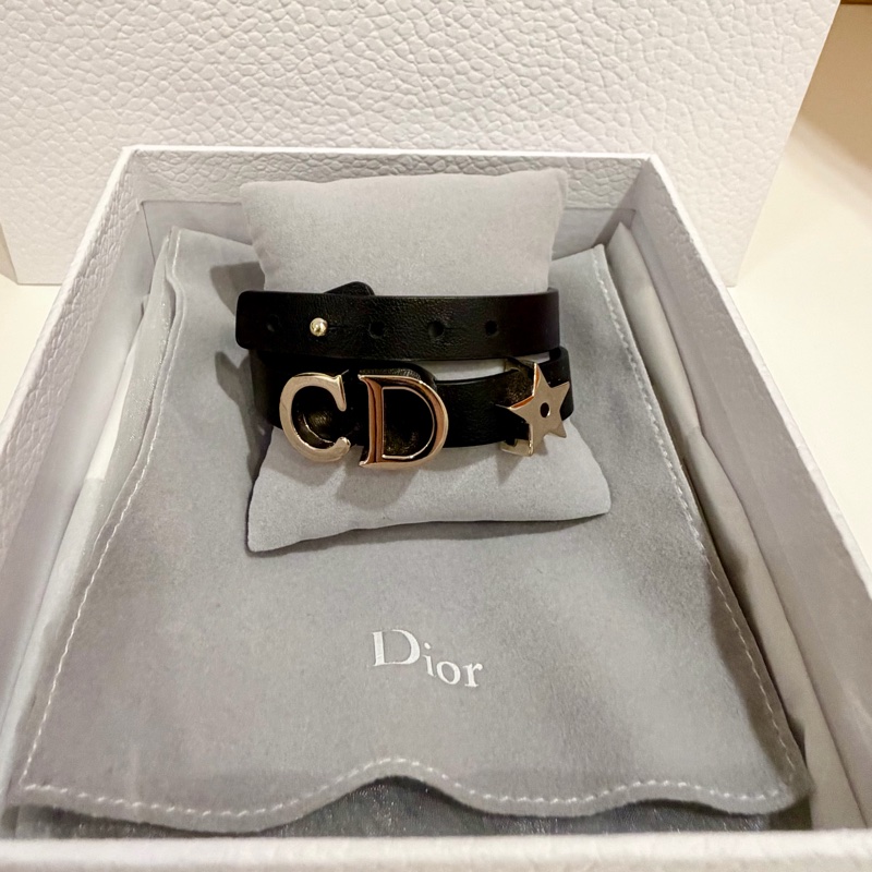 Dior雙圈皮革手環-8