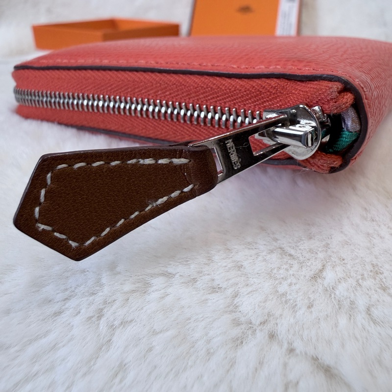 HERMES✨silkin 絲巾短夾零錢包 W刻-9