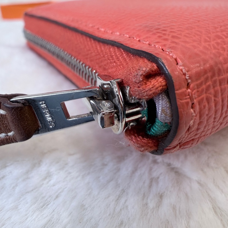 HERMES✨silkin 絲巾短夾零錢包 W刻-10