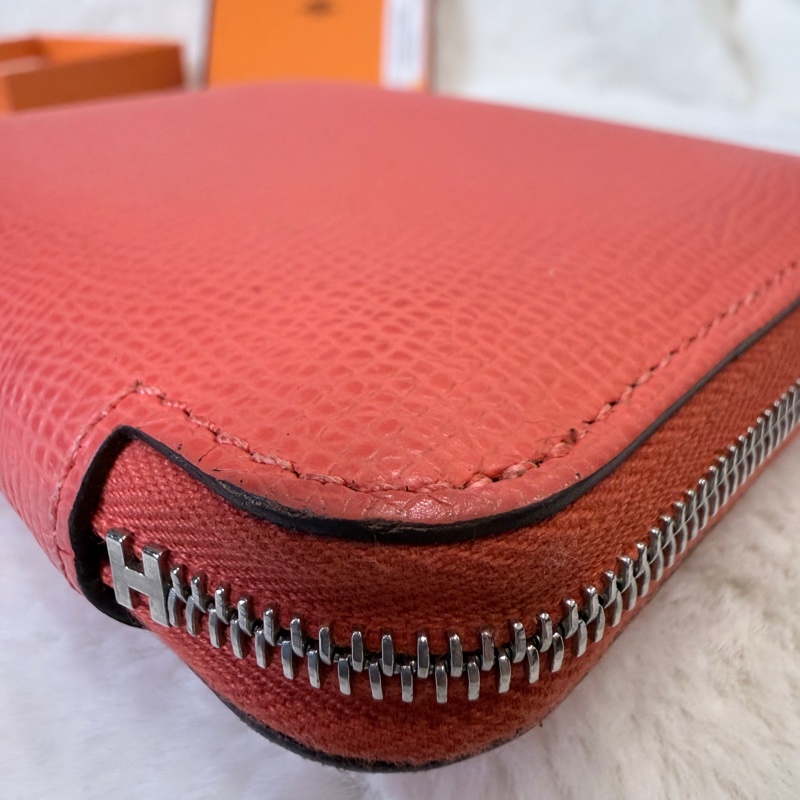 HERMES✨silkin 絲巾短夾零錢包 W刻-12