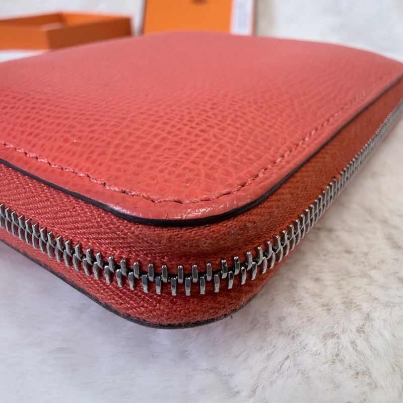 HERMES✨silkin 絲巾短夾零錢包 W刻-13