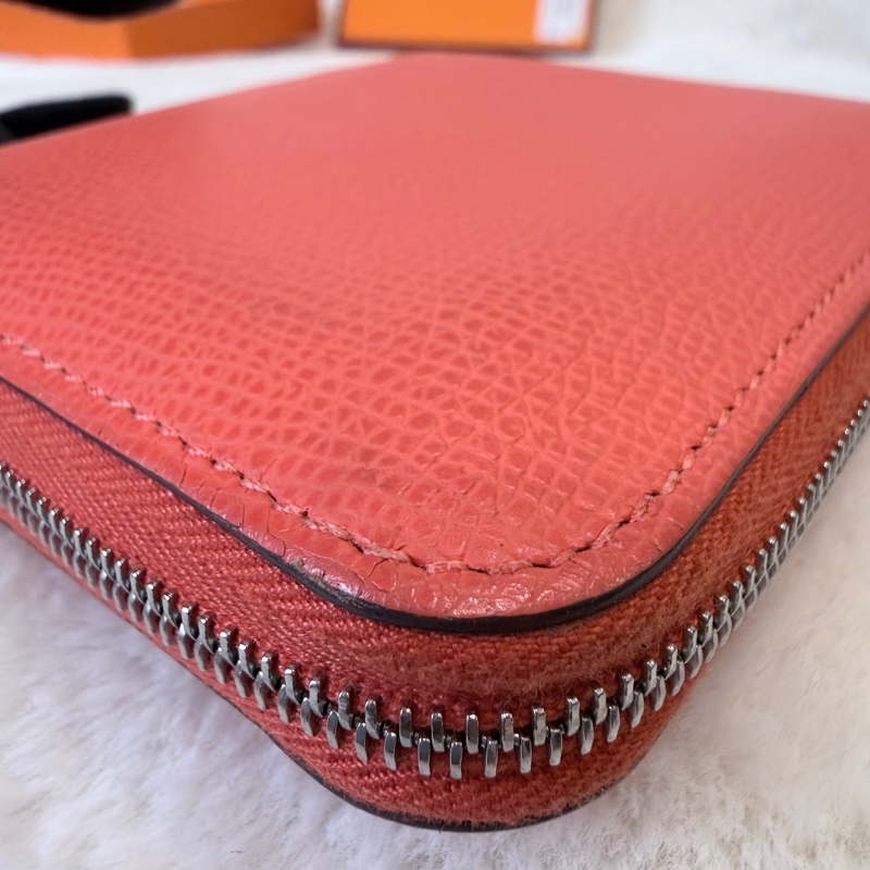 HERMES✨silkin 絲巾短夾零錢包 W刻-19