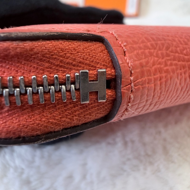 HERMES✨silkin 絲巾短夾零錢包 W刻-22