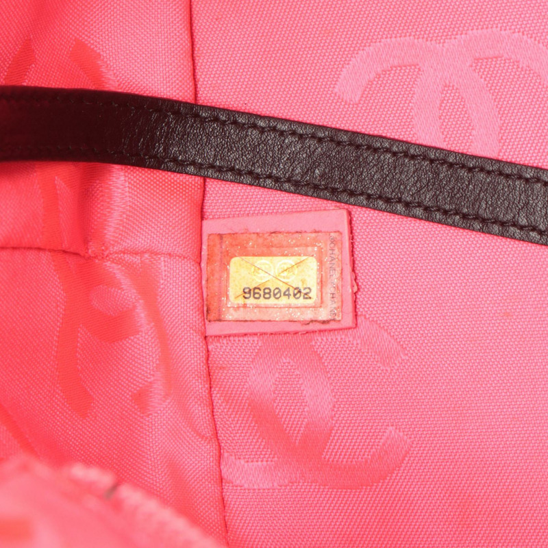 香奈兒 Cambon 系列大肩背手提包，黑色/白色皮革，二手，女士款，帶五金配件-4