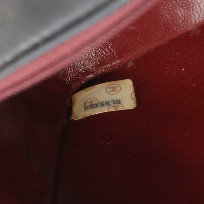 香奈兒 (CHANEL) 絎縫 Diana 翻蓋鏈條單肩背包,羊皮材質,黑色,二手,金色五金-4