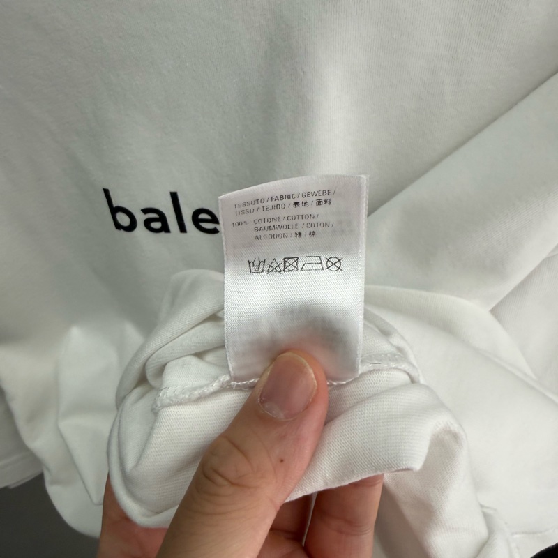 二手白色Balenciaga logo短袖T恤-8