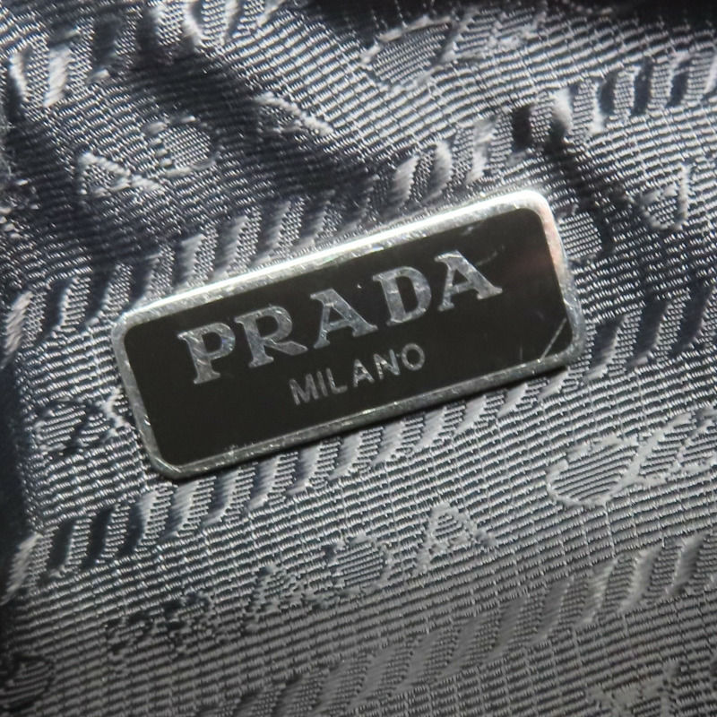 黑色 尼龍帆布 Re-Edition 肩背包【PRADA 普拉達】 1BH204-7