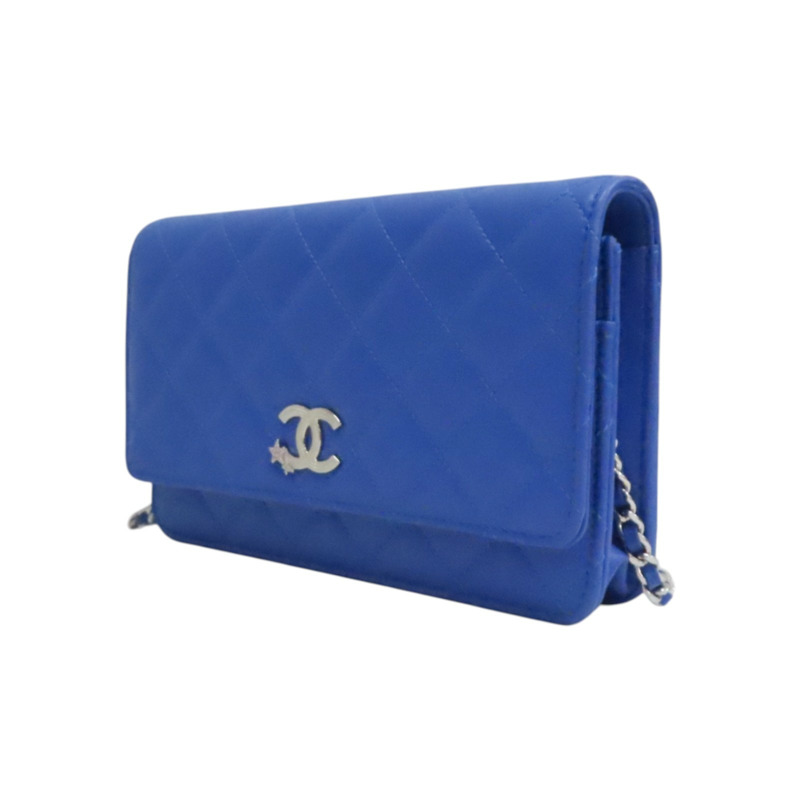 藍色羊皮 STAR WOC 鍊帶 肩背包【CHANEL 香奈兒】-2