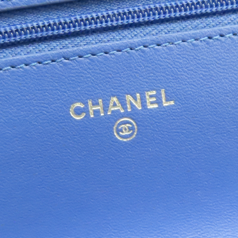 藍色羊皮 STAR WOC 鍊帶 肩背包【CHANEL 香奈兒】-10