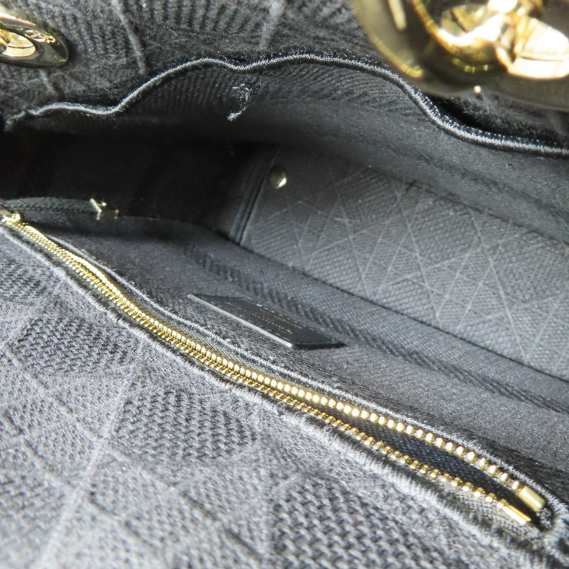 黑色 帆布 Lady Dior D-Lite Medium 兩用包【Dior 迪奧】 M05650REY-4