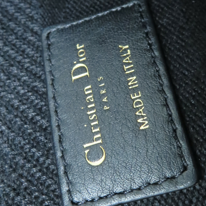 黑色 帆布 Lady Dior D-Lite Medium 兩用包【Dior 迪奧】 M05650REY-5