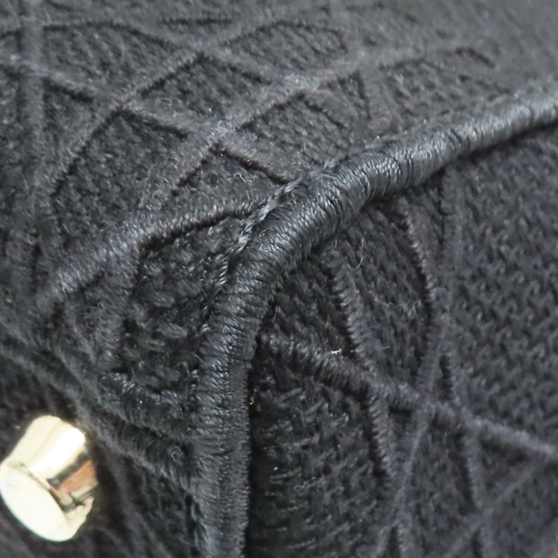 黑色 帆布 Lady Dior D-Lite Medium 兩用包【Dior 迪奧】 M05650REY-10