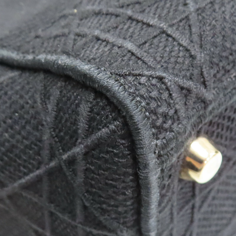 黑色 帆布 Lady Dior D-Lite Medium 兩用包【Dior 迪奧】 M05650REY-11