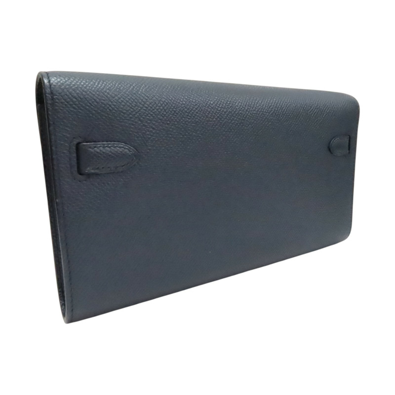 藍色 牛皮 Kelly Togo 肩背包 Y刻 銀釦【HERMES 愛馬仕】-1